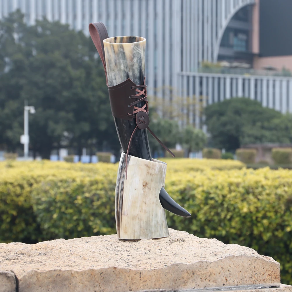 Handicrafts Authentic Medieval Viking Drinking Horn Mug with Stand Cups Ale Beer Wine Goblet Chalice Tankard Beaker Vessels
Handicrafts Authentic Medieval Viking Drinking Horn Mug with Stand Cups Ale Beer Wine Goblet Chalice Tankard Beaker Vessels