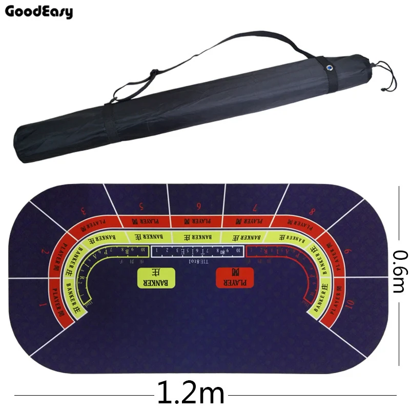120*60 см баккара замша Резина Техасский Холдем казино скатерть для покера