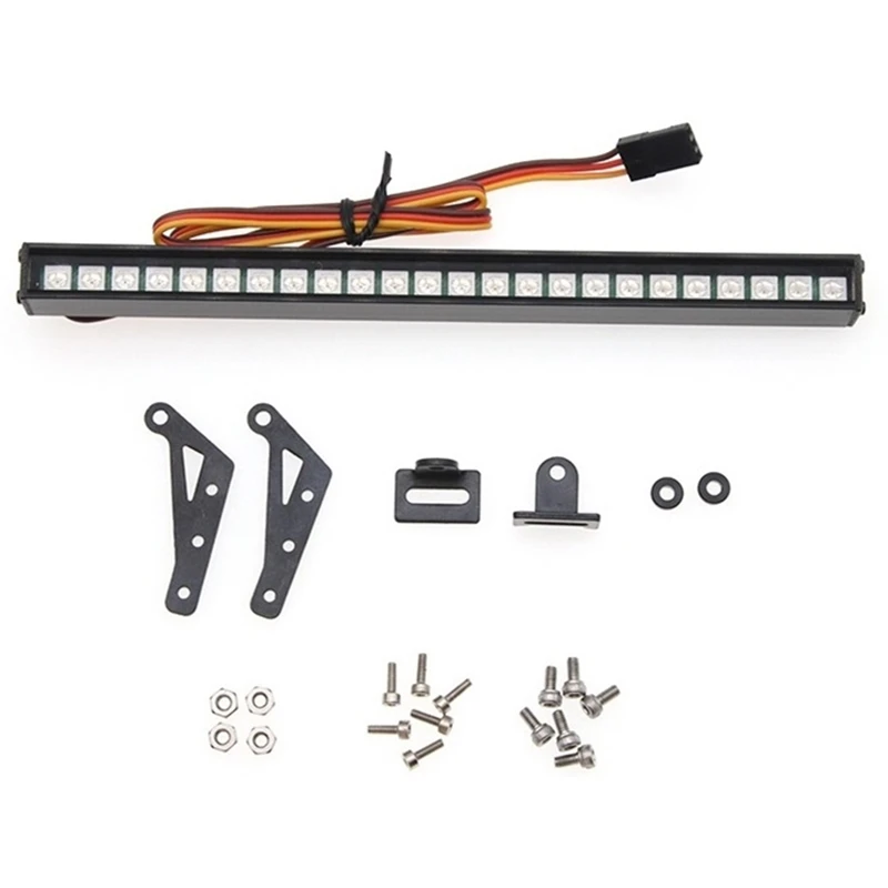 20 Modes Flicker RC Car Upgrade Parts Color LED Light Bar Roof Lamp for 1/10 RC Crawler Traxxas TRX4 Axial SCX10 D90
20 Modes Flicker RC Car Upgrade Parts Color LED Light Bar Roof Lamp for 1/10 RC Crawler Traxxas TRX4 Axial SCX10 D90