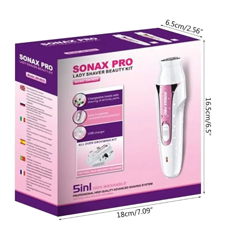 Lady Shaving Kits Women's Hair Trimmer Shaver Multi-Functional USB Rechargeable Portable Waterproof Removal for Armpit Bikini
Lady Shaving Kits Women's Hair Trimmer Shaver Multi-Functional USB Rechargeable Portable Waterproof Removal for Armpit Bikini