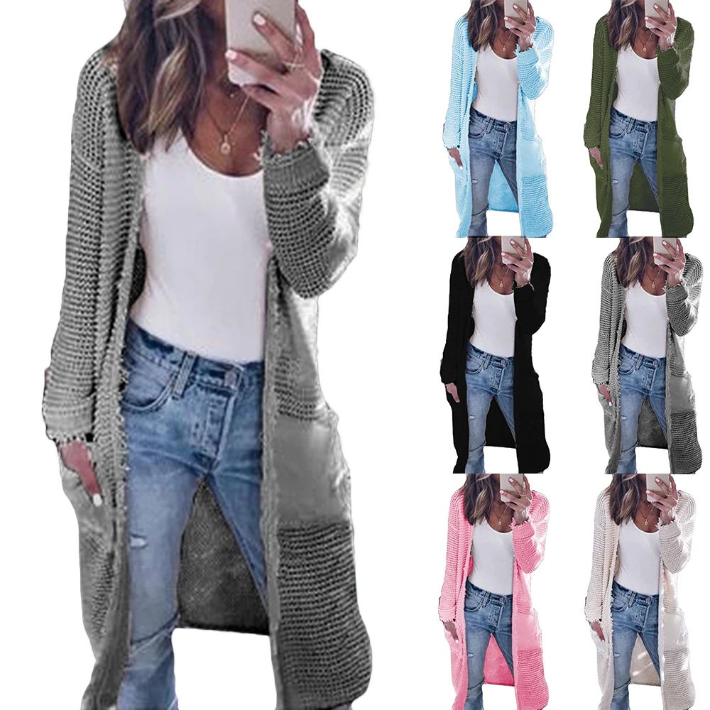 Womens Streetwear Knitted Cardigan Coat Casual Loose Knitwear Jacket Long Sleeve Solid Color Mid Length Outwear Spring Autumn
Womens Streetwear Knitted Cardigan Coat Casual Loose Knitwear Jacket Long Sleeve Solid Color Mid Length Outwear Spring Autumn
