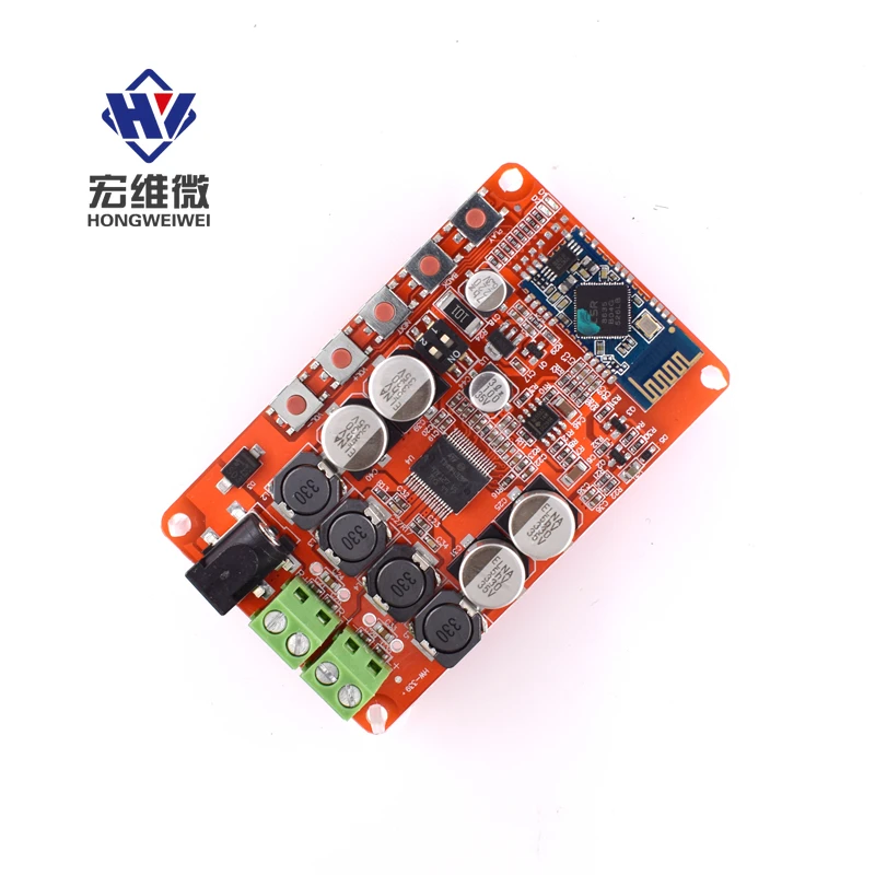 

TDA7492P 25w+25w CSP8635 Wireless Bluetooth-compatible CSR4.0 Chip Audio Receiver Digital Amplifier Blue Red Board Module Parts
