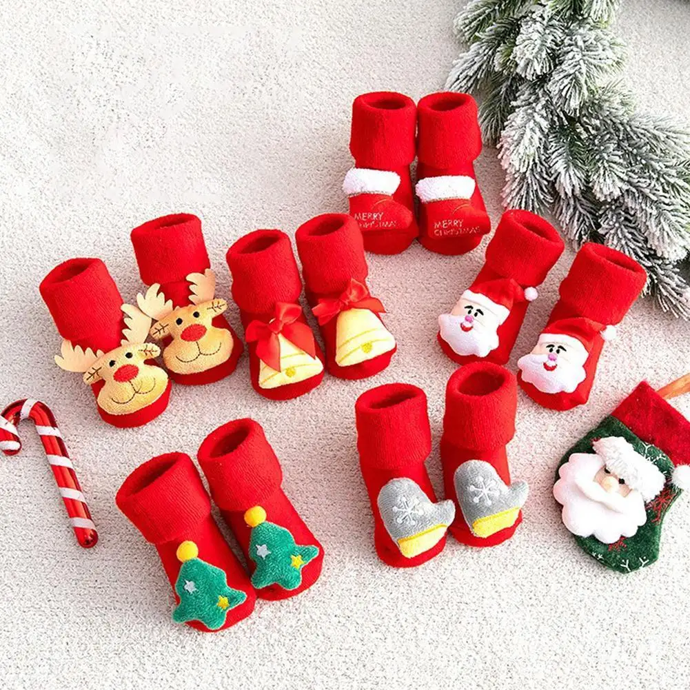 Детские носки для девочек и мальчиков, утепленные хлопковые детские носки с принтом для малышей, детская Рождественская одежда
Детские носки для девочек и мальчиков, утепленные хлопковые детские носки с принтом для малышей, детская Рождественская одежда