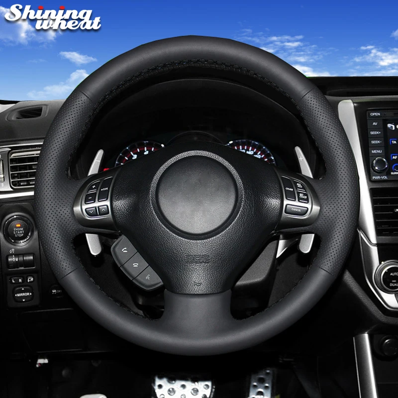 Black Genuine Leather Steering Wheel Cover for Subaru Forester 2008-2012 Impreza 2008-2011 Legacy 2008-2010 Exiga
Black Genuine Leather Steering Wheel Cover for Subaru Forester 2008-2012 Impreza 2008-2011 Legacy 2008-2010 Exiga