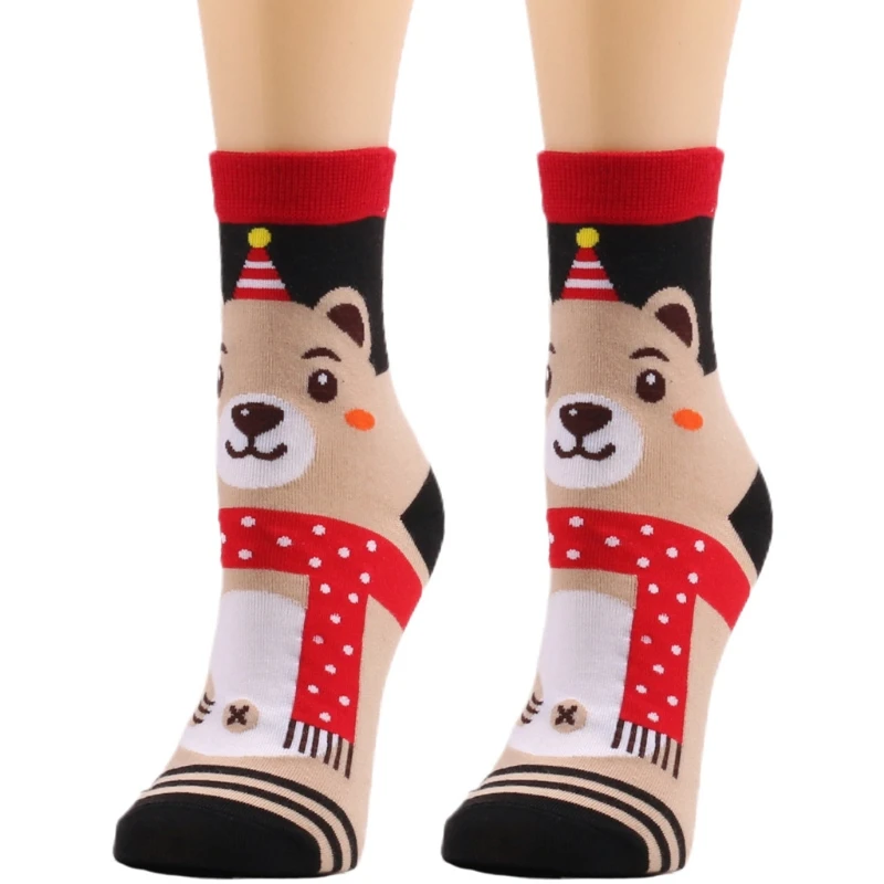 Women Men Novelty Christmas Holiday Crew Socks Cute Cartoon Reindeer Snowman Santa Bear Pattern Warm Ankle Hoisery Stockings
Women Men Novelty Christmas Holiday Crew Socks Cute Cartoon Reindeer Snowman Santa Bear Pattern Warm Ankle Hoisery Stockings