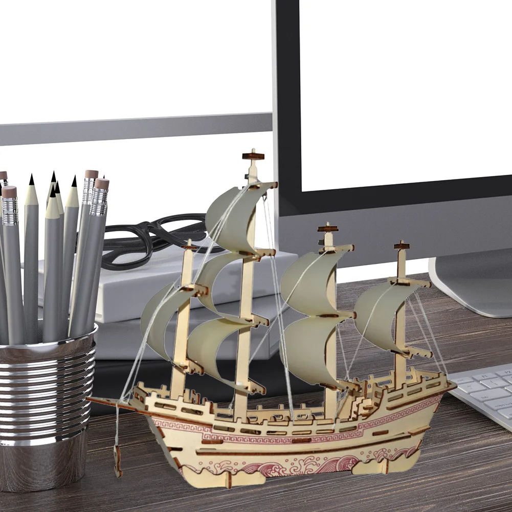 3D Wood Puzzle Sailing Ship Model Laser Cutting Jigsaw DIY Handmade Assembly Kits Mechanical Toy Gift for Children Adult Decors
3D Wood Puzzle Sailing Ship Model Laser Cutting Jigsaw DIY Handmade Assembly Kits Mechanical Toy Gift for Children Adult Decors