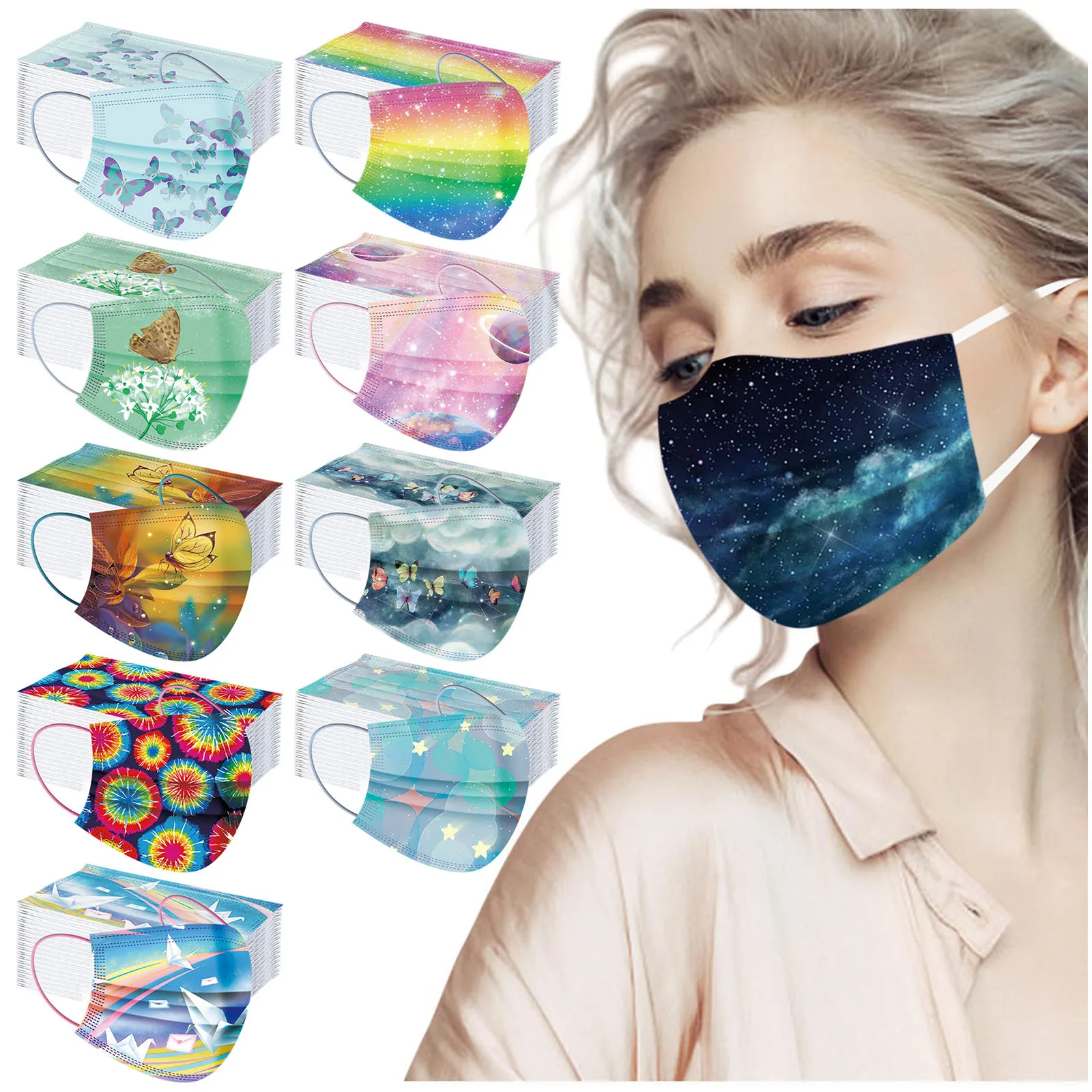 50pcs Adults Disposable Mask Masque Women Man Print Disposable Face Mask 3ply Ear Loop Anti-pm2.5 Mouth Mask Mascarilla
50pcs Adults Disposable Mask Masque Women Man Print Disposable Face Mask 3ply Ear Loop Anti-pm2.5 Mouth Mask Mascarilla