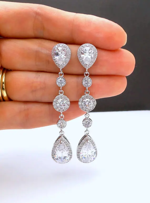 Fine Jewelry Silver Color Earrings For Women Square Shine Stone Cubic Zirconia White Gold Color Wedding Stud Dangle Earrings
Fine Jewelry Silver Color Earrings For Women Square Shine Stone Cubic Zirconia White Gold Color Wedding Stud Dangle Earrings