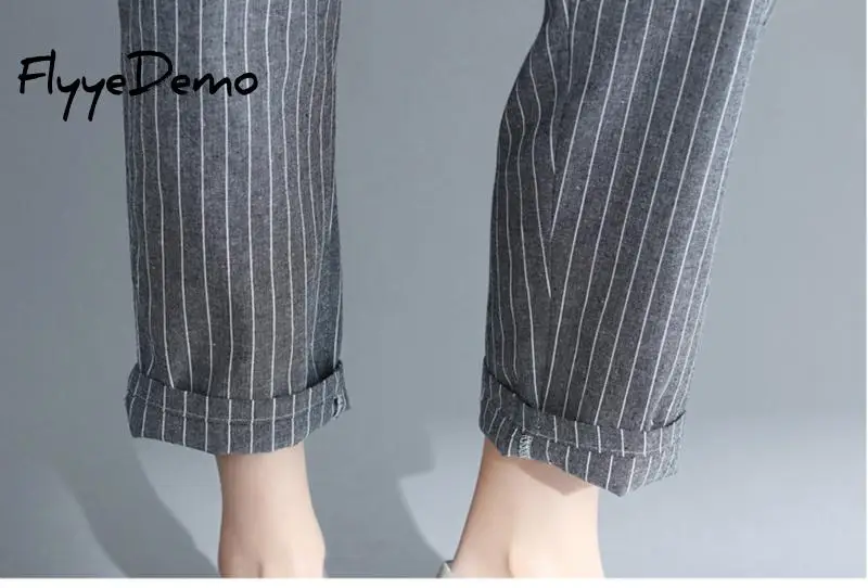 Women's Pants Striped Loose Harem Pants Casual Pants With Pockets Trousers Women Clothes 2020 Summer Cotton Linen Ankle Length
Women's Pants Striped Loose Harem Pants Casual Pants With Pockets Trousers Women Clothes 2020 Summer Cotton Linen Ankle Length