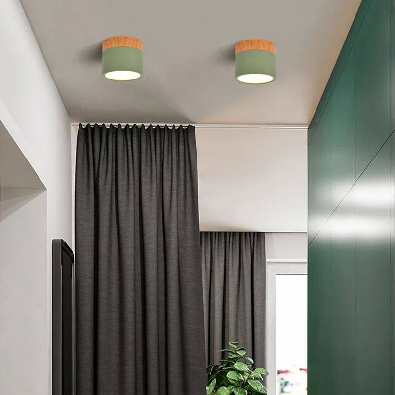 Ceiling Downlight Nordic Spot light 5W LED Downlight Iron+Wood Surface Mounted for Indoor Foyer Living Room Warm White Green
Ceiling Downlight Nordic Spot light 5W LED Downlight Iron+Wood Surface Mounted for Indoor Foyer Living Room Warm White Green