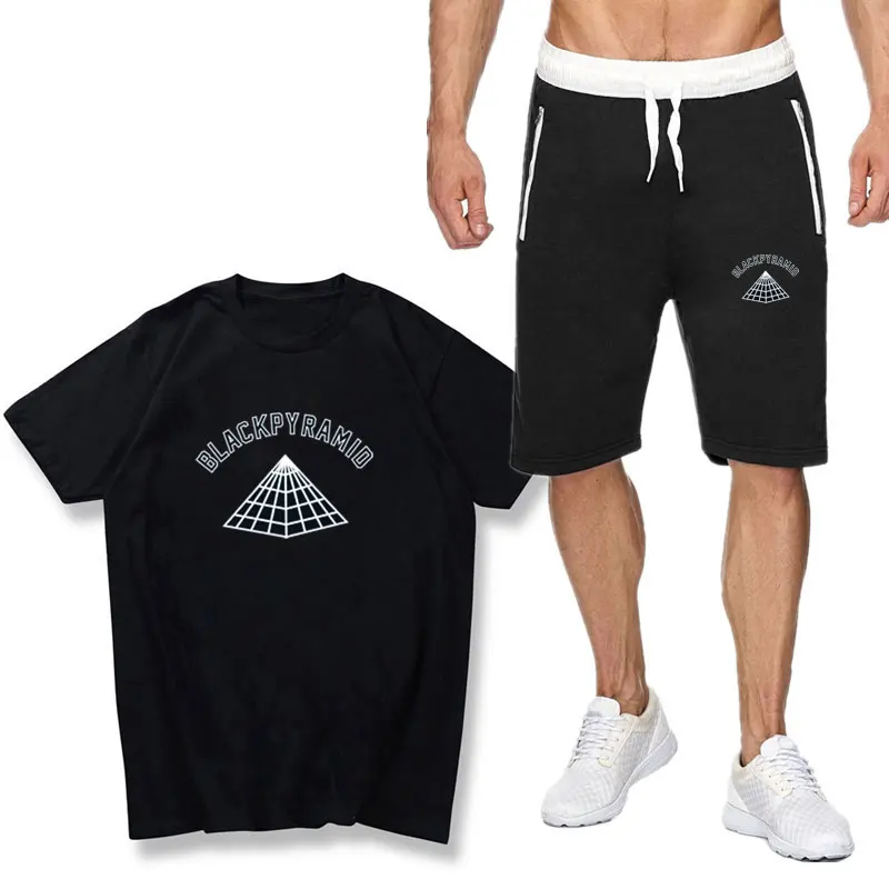 Fashion 2PC Set Men Short Sleeve T Shirts Tops+Shorts BLACKPYRAMIO printing hip-hop T-shirt suits man Sportswear Tracksuit
Fashion 2PC Set Men Short Sleeve T Shirts Tops+Shorts BLACKPYRAMIO printing hip-hop T-shirt suits man Sportswear Tracksuit