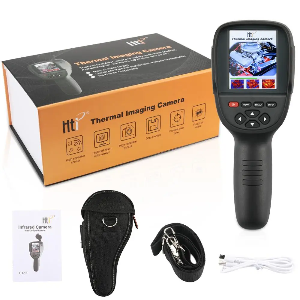 HT-19 infrared thermography camera with High Resolution of 320*240 and Thermal Imager USB Interface
HT-19 infrared thermography camera with High Resolution of 320*240 and Thermal Imager USB Interface