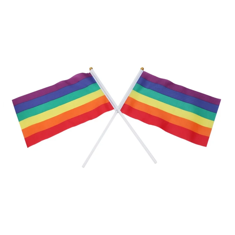12 шт. в упаковке для гей-прайда и лесбиянок мира футболка мужская ЛГБТ баннер флаг