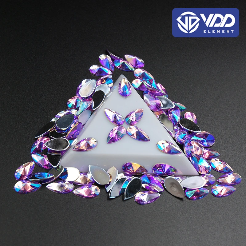 VDD Acrylic Teardrop Rhinestones Mixed Shape Sizes Non Hotfix Crystal AB 3D Nail Art Decorations Flatback Stones DIY Wholesale
VDD Acrylic Teardrop Rhinestones Mixed Shape Sizes Non Hotfix Crystal AB 3D Nail Art Decorations Flatback Stones DIY Wholesale