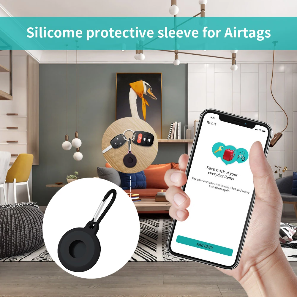 Silicon Protective Case for Airtags Waterproof Pet Baggage Anti Lost Sleeve Backpack Hanging Mini Protect Cover Case for Airtags
Silicon Protective Case for Airtags Waterproof Pet Baggage Anti Lost Sleeve Backpack Hanging Mini Protect Cover Case for Airtags