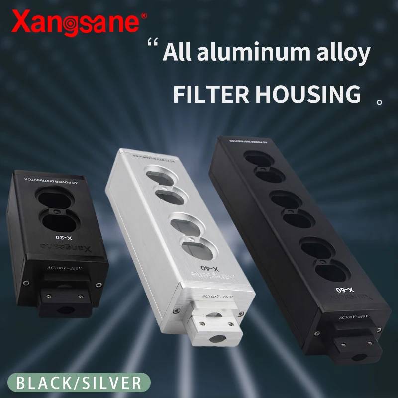 Xangsane aluminum alloy power filter shell black/silver/2/4/6 specification optional inlet shell socket US Power outlet
Xangsane aluminum alloy power filter shell black/silver/2/4/6 specification optional inlet shell socket US Power outlet