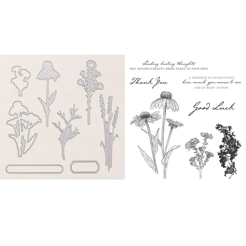 Nature's Harvest Stamps and Dies 2021 Plants Flowers Sentiments Clear Stamps for DIY Scrapbooking Card Making Crafts Die Cuts
Nature's Harvest Stamps and Dies 2021 Plants Flowers Sentiments Clear Stamps for DIY Scrapbooking Card Making Crafts Die Cuts