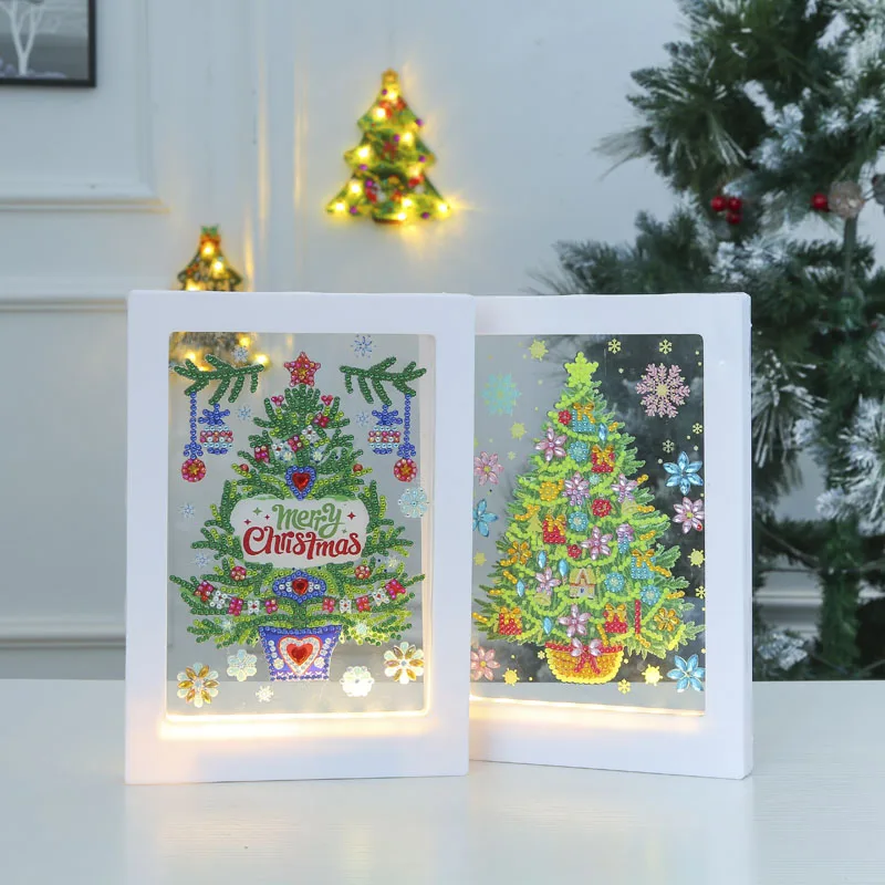 DIY Christmas Diamond Painting Photo Frame LED Light Diamond Embroidery Painting Night Light Desk Table Home Decor Xmas Gifts
DIY Christmas Diamond Painting Photo Frame LED Light Diamond Embroidery Painting Night Light Desk Table Home Decor Xmas Gifts