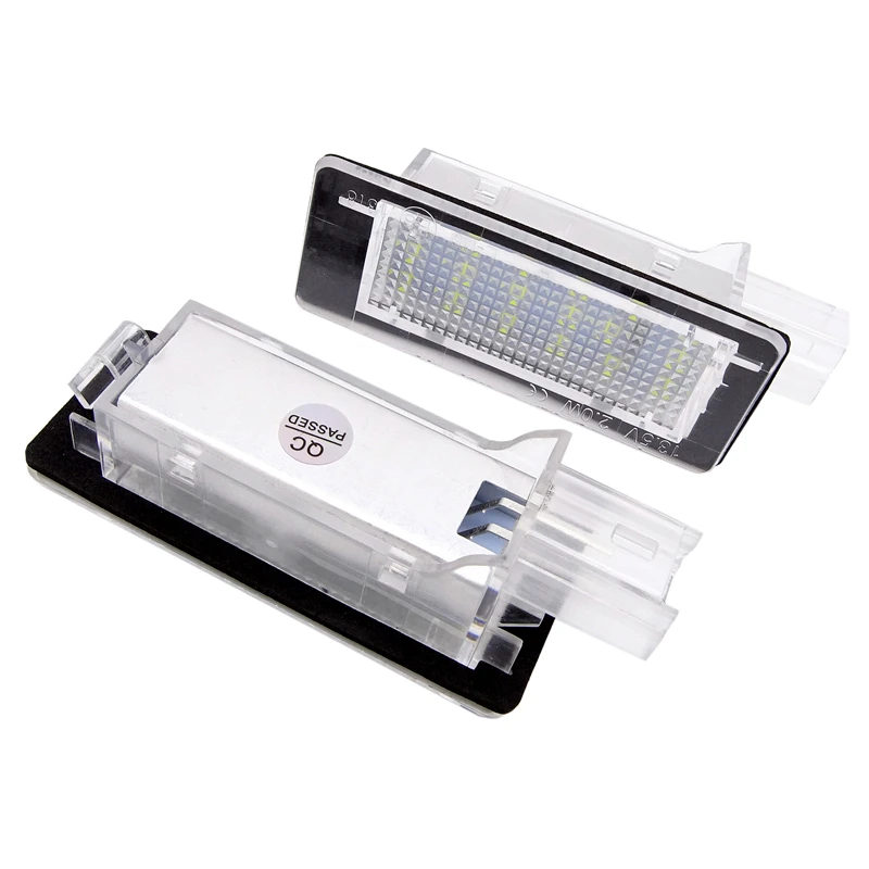 2 шт. 18SMD светодиодный номерной знак для Renault Espace IV Scenic II III Laguna Fluence Captur Modus FL Dacia Duster