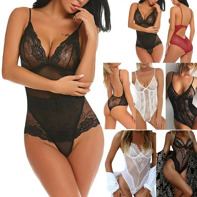 Women Lace Sexy Backless Lingerie Underwear Romper Conjoined Sleepwear Bodysuit 
Women Lace Sexy Backless Lingerie Underwear Romper Conjoined Sleepwear Bodysuit