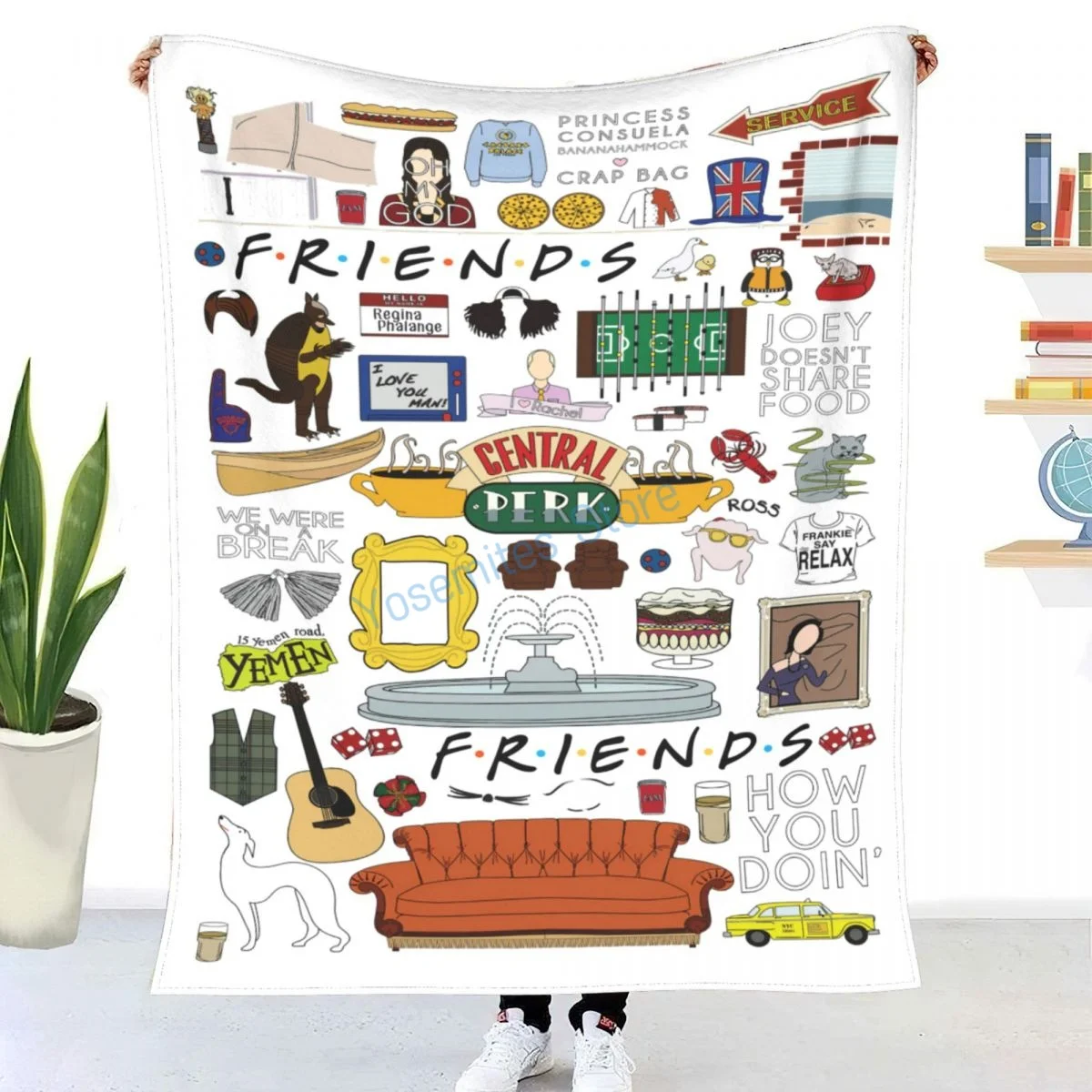 Friends Kee American TV series printed blanket bed and sofa blanket/ children's adult over-the-knee wrap blankets
Friends Kee American TV series printed blanket bed and sofa blanket/ children's adult over-the-knee wrap blankets