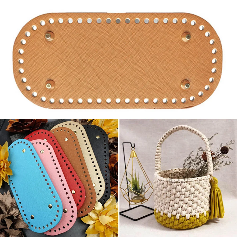 Long Bottom For Knitted Bag Pu Leather Bag Accessories Handmade Bottom With 52 Holes Diy Crochet Bag Bottom 22x10cm
Long Bottom For Knitted Bag Pu Leather Bag Accessories Handmade Bottom With 52 Holes Diy Crochet Bag Bottom 22x10cm