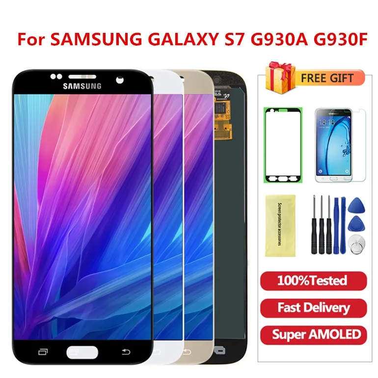 Оригинальный ЖК-дисплей 5,1 "Burn-shadow с рамкой для SAMSUNG Galaxy S7 дисплей G930 G930F сенсорный экран дигитайзер Замена с обслуживанием
Оригинальный ЖК-дисплей 5,1 "Burn-shadow с рамкой для SAMSUNG Galaxy S7 дисплей G930 G930F сенсорный экран дигитайзер Замена с обслуживанием