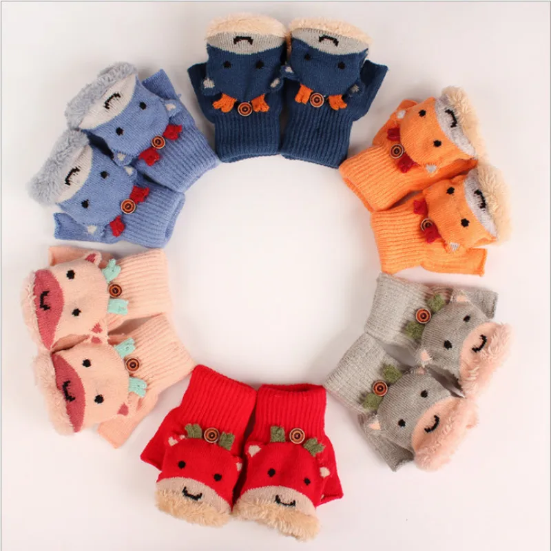 Childrens Winter Half-finger Gloves Cute Cartoon Thickened Plus Velvet Warmth Student Clamshell Knitted Gloves
Childrens Winter Half-finger Gloves Cute Cartoon Thickened Plus Velvet Warmth Student Clamshell Knitted Gloves