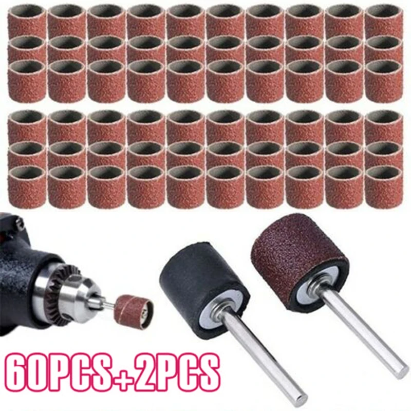 62pcs Sanding belts Rubber Mandrel set Sandpaper Abrasive Bands For Belt Sander Grinder Abrasive Tool ceramic wood Polishing
62pcs Sanding belts Rubber Mandrel set Sandpaper Abrasive Bands For Belt Sander Grinder Abrasive Tool ceramic wood Polishing