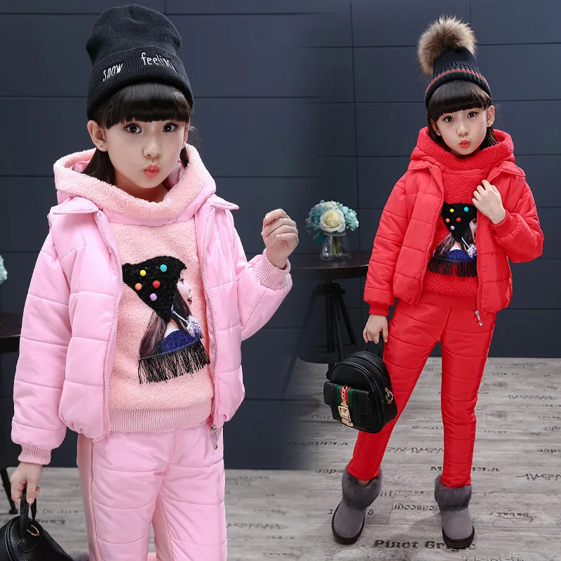 Winter Warm Girls Clothing 3 Pieces Set Sleeveless Jacket +Patchwork Sleeve Hoodies+Pants Casual Children Girls Outfits 4-13T
Winter Warm Girls Clothing 3 Pieces Set Sleeveless Jacket +Patchwork Sleeve Hoodies+Pants Casual Children Girls Outfits 4-13T