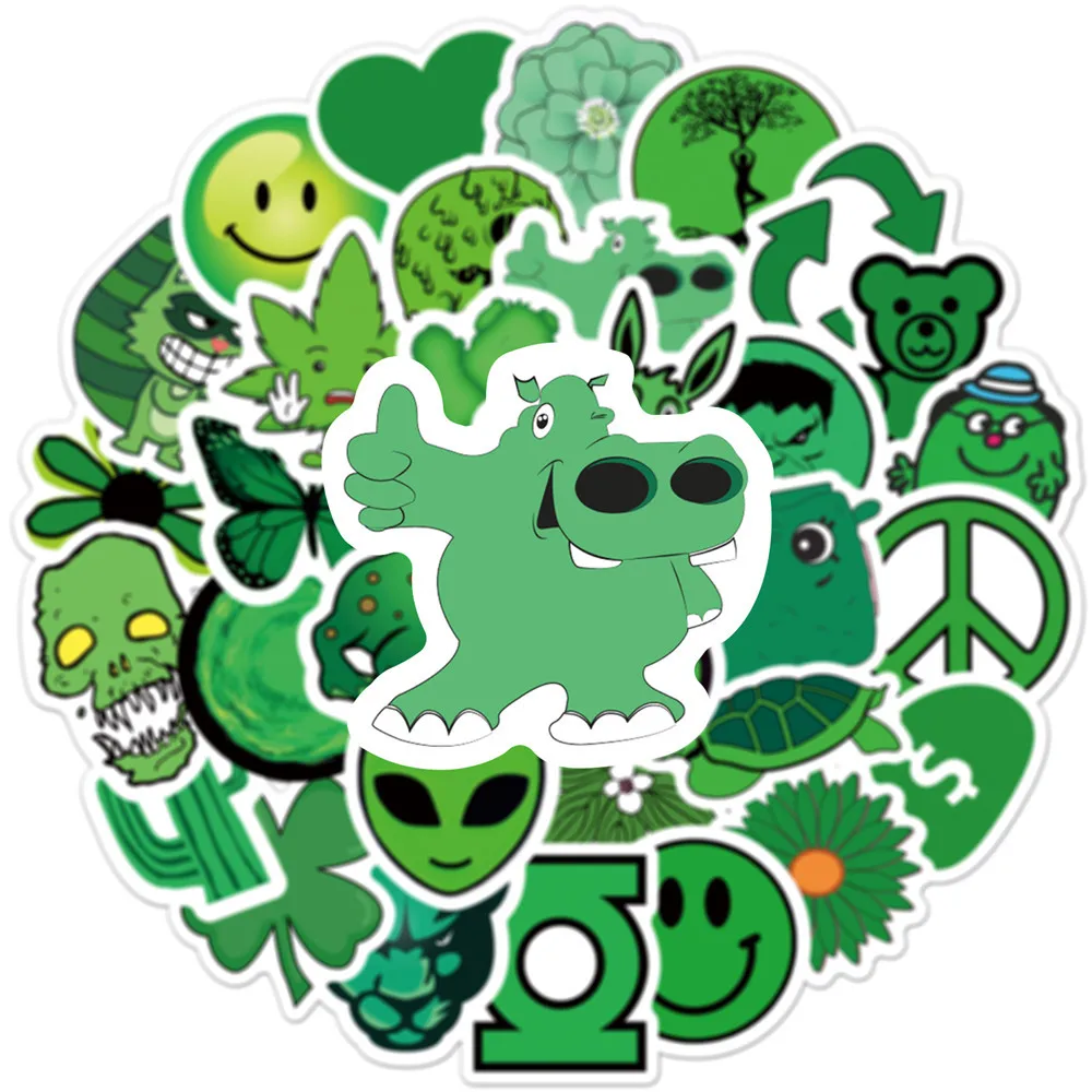 10/30/50pcs New Ins Style Personalized Green Small Fresh Graffiti Stickers Pencil Cases Luggage Hoverboards Compartment 
10/30/50pcs New Ins Style Personalized Green Small Fresh Graffiti Stickers Pencil Cases Luggage Hoverboards Compartment