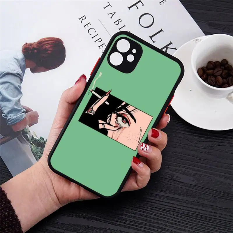 Anime eye color Phone Case Transparent Matte for iPhone 7 8 11 12 s mini pro X XS XR MAX Plus cover funda
Anime eye color Phone Case Transparent Matte for iPhone 7 8 11 12 s mini pro X XS XR MAX Plus cover funda
