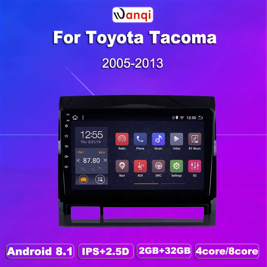 2G ram 32G rom Android 8 1 gps навигация 9 дюймов стерео для 2005 2013 Марка Toyota Tacoma/HILUX