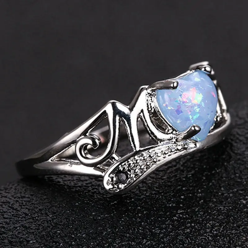 2022 New Women Girls Mom Ring Opal Heart Letter Ring Mother Gift For Lovers Mother'S Day
2022 New Women Girls Mom Ring Opal Heart Letter Ring Mother Gift For Lovers Mother'S Day