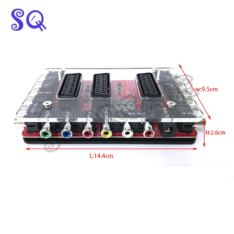 RGBS/SCART 1 Input 2RGBS/2SCART 4 Output EUR Mimi Scart Distributor Adapter Composite RCA SVHS AV TV Audio Converter Divider
RGBS/SCART 1 Input 2RGBS/2SCART 4 Output EUR Mimi Scart Distributor Adapter Composite RCA SVHS AV TV Audio Converter Divider