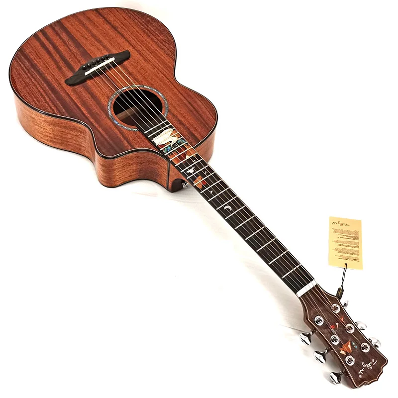 38 Inch Acoustic Guitar Concert Full Mahogany Veneer Guitar Folk Light Acoustic Guitar Beginner Gift AGT233 
38 Inch Acoustic Guitar Concert Full Mahogany Veneer Guitar Folk Light Acoustic Guitar Beginner Gift AGT233