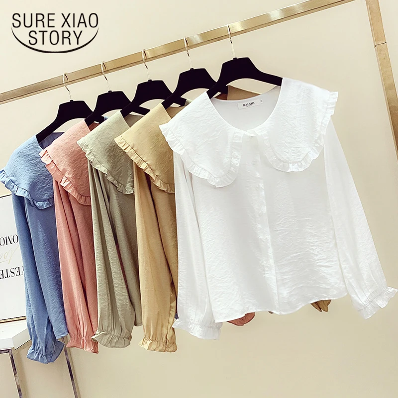 Autumn Long Sleeve White Blouse Women 2021 New Cotton Harajuku Shirts Women Ruffles Loose Vintage Women Tops Blusas Mujer 11965
Autumn Long Sleeve White Blouse Women 2021 New Cotton Harajuku Shirts Women Ruffles Loose Vintage Women Tops Blusas Mujer 11965