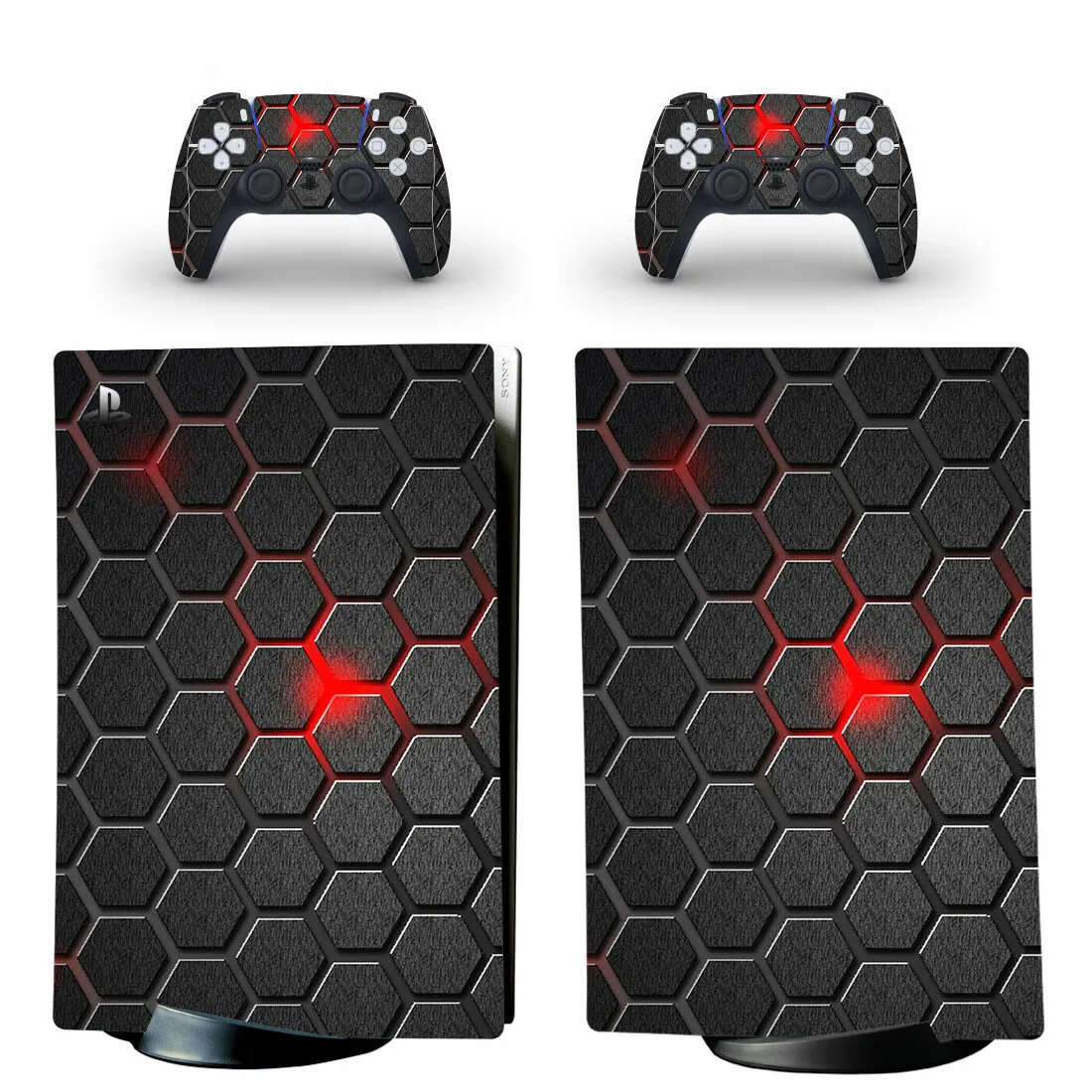 Honeycomb Style PS5 Digital Edition Skin Sticker for Playstation 5 Console & 2 Controllers Decal Vinyl Protective Skins 1
Honeycomb Style PS5 Digital Edition Skin Sticker for Playstation 5 Console & 2 Controllers Decal Vinyl Protective Skins 1