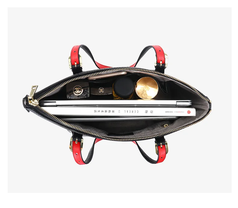 Women's Bag Large Capacity Shoulder Bag Genuine Leather Handbags Classic Black Purse Female Retro Tote Bags sac a main femme
Women's Bag Large Capacity Shoulder Bag Genuine Leather Handbags Classic Black Purse Female Retro Tote Bags sac a main femme