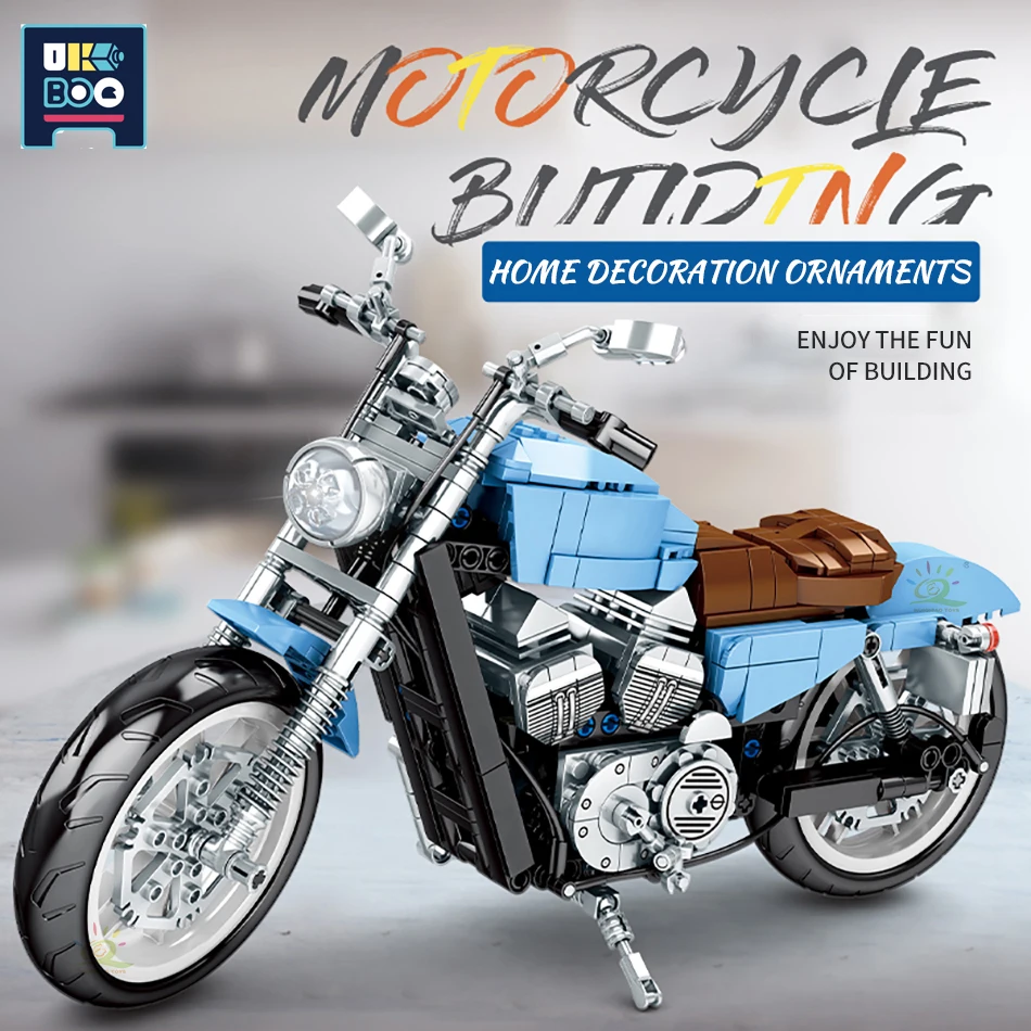 UKBOO 729PCS Creative Design Blue Motorcycle Building Blocks Speed Racing Motorcycle Model Bricks Toys for Children Boys Gift
UKBOO 729PCS Creative Design Blue Motorcycle Building Blocks Speed Racing Motorcycle Model Bricks Toys for Children Boys Gift