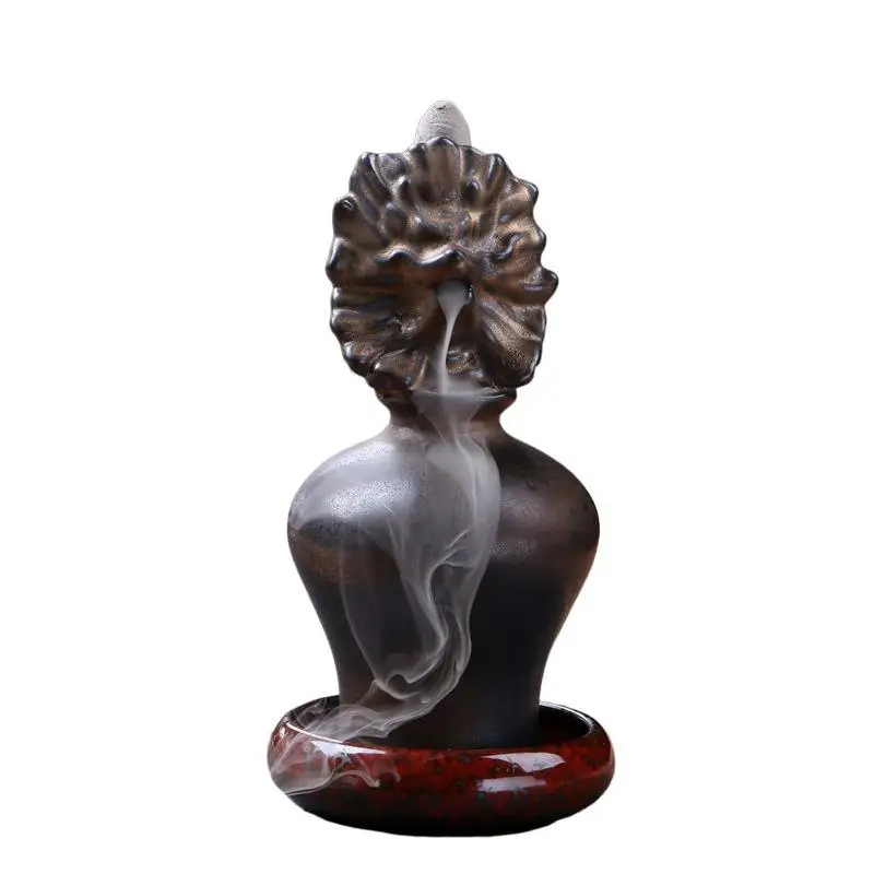 Waterfall Backflow Incense Burner Dragon Head Buddha Incense Burner Holder Ceramic Censer Decoration For Home Aroma Burner
Waterfall Backflow Incense Burner Dragon Head Buddha Incense Burner Holder Ceramic Censer Decoration For Home Aroma Burner