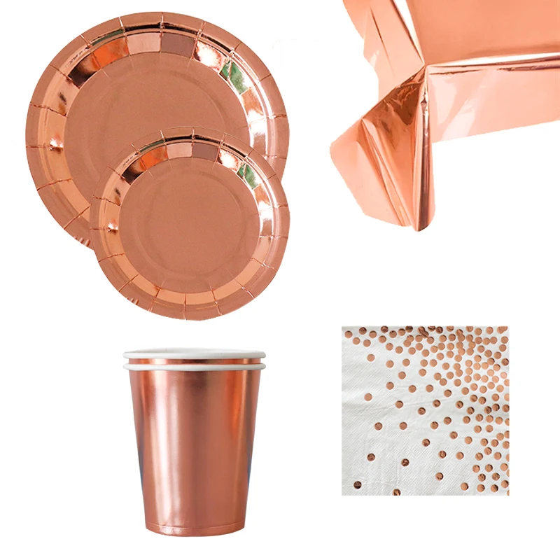 41pcs Solid Color Theme Disposable Decorations Rose Gold Birthday Party Supplies Baby Shower Disposable Napkins Cups Plates
41pcs Solid Color Theme Disposable Decorations Rose Gold Birthday Party Supplies Baby Shower Disposable Napkins Cups Plates