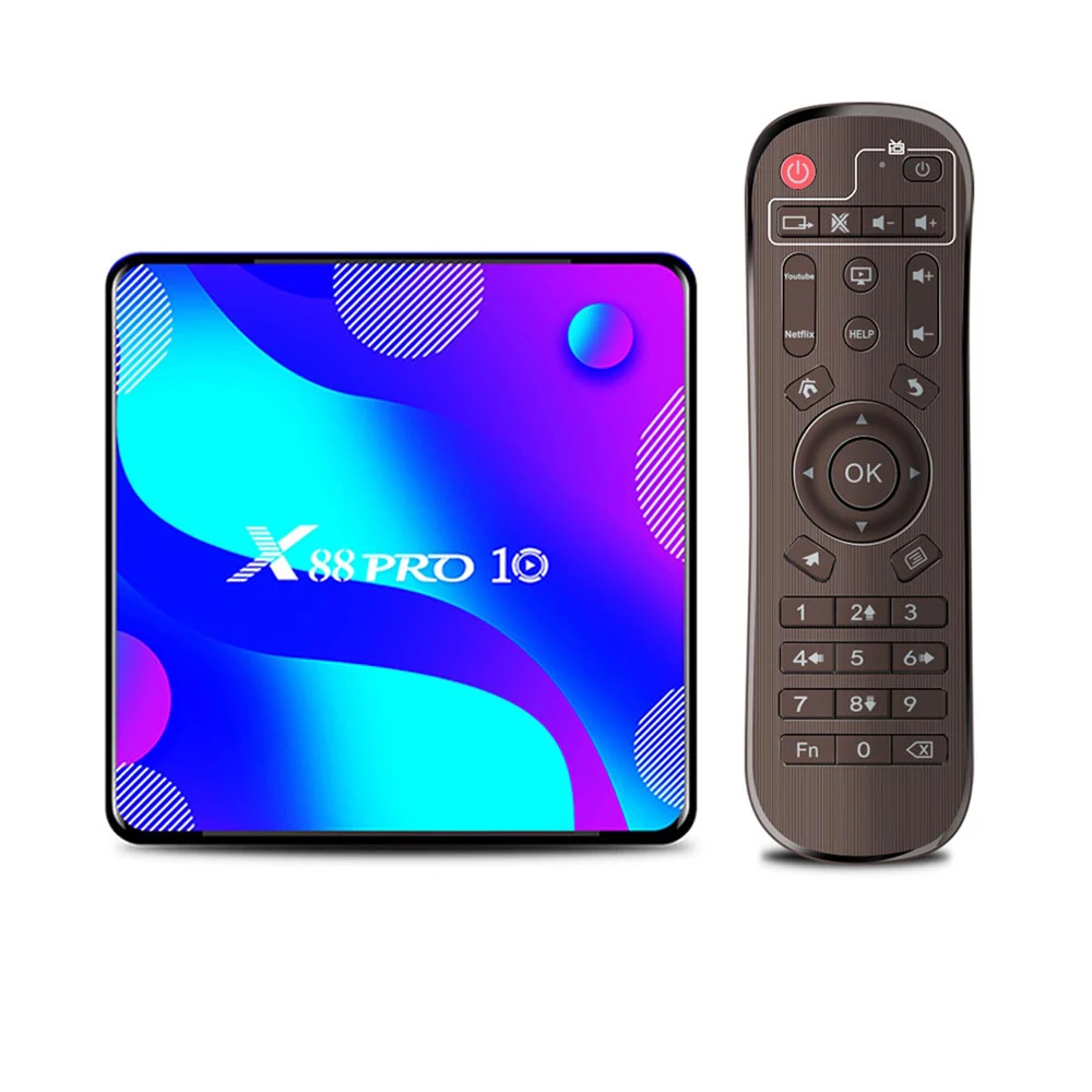Smart TV Box Android 10 X88 PRO 10 Max 4GB 64GB TVBOX Rockchip RK3318 4K 60fps USB3.0 Box 
Smart TV Box Android 10 X88 PRO 10 Max 4GB 64GB TVBOX Rockchip RK3318 4K 60fps USB3.0 Box