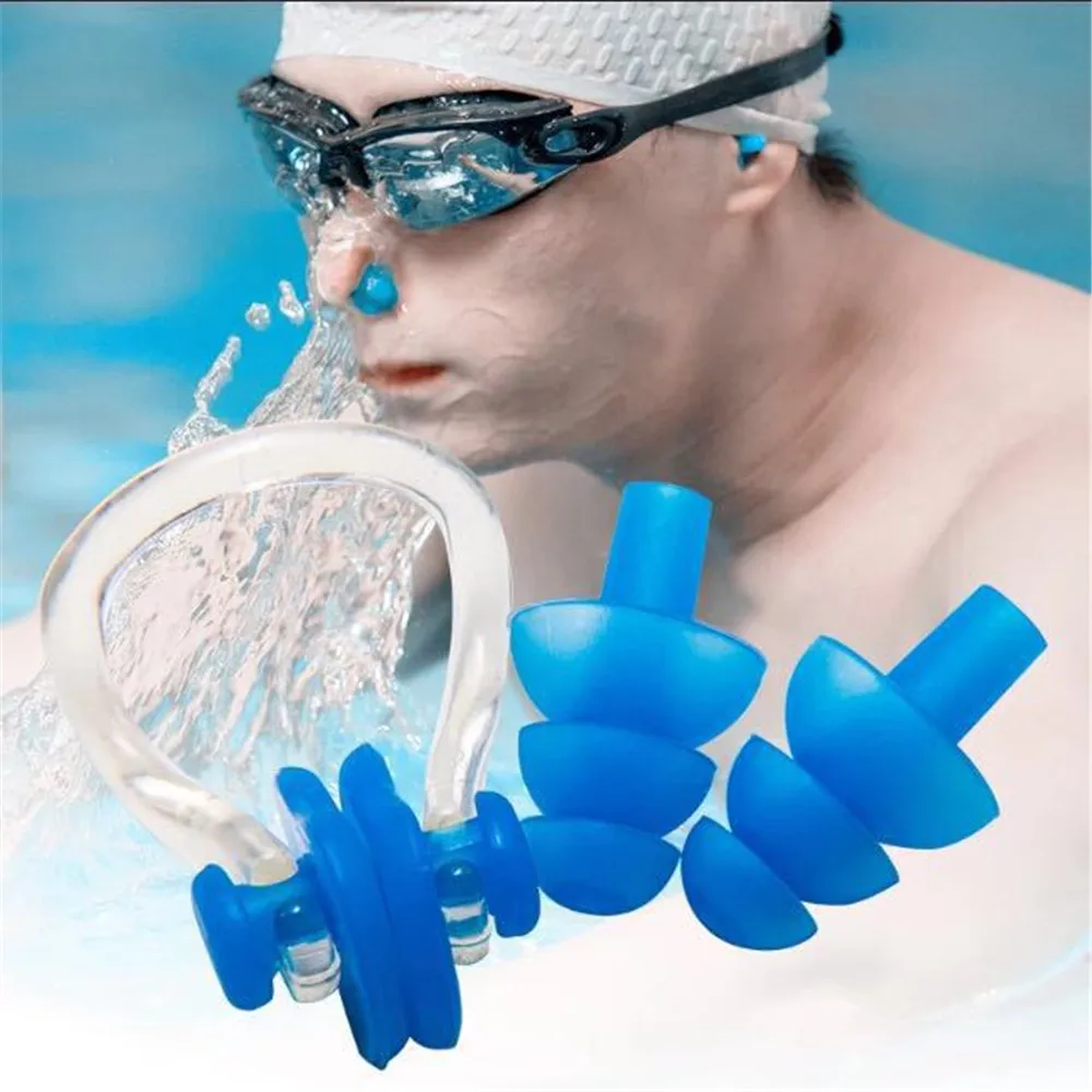 2set Soft Silicone Ear Plugs Nose Clips Waterproof Dust-Proof Earplugs Summer Water Sports Diving Swimming Pool Accessories
2set Soft Silicone Ear Plugs Nose Clips Waterproof Dust-Proof Earplugs Summer Water Sports Diving Swimming Pool Accessories