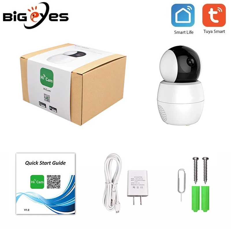 BIGEYES TUYA Smart PTZ Baby Sitting Monitor 256G Wifi IP Camera with Motion Detection and Two Way Audio for Smart Life and TUYA
BIGEYES TUYA Smart PTZ Baby Sitting Monitor 256G Wifi IP Camera with Motion Detection and Two Way Audio for Smart Life and TUYA