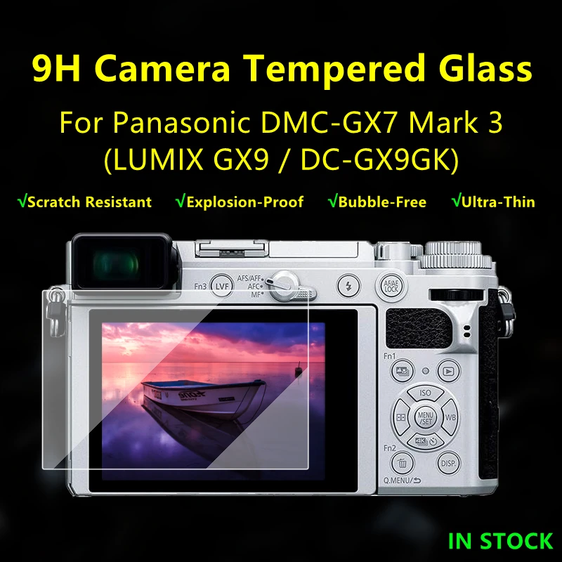 LUMIX GX9 DC-GX9GK Camera Protective Film Glass For Panasonic DMC-GX7 Mark3 Camera 9H Hardness Tempered Glass Screen Protector
LUMIX GX9 DC-GX9GK Camera Protective Film Glass For Panasonic DMC-GX7 Mark3 Camera 9H Hardness Tempered Glass Screen Protector