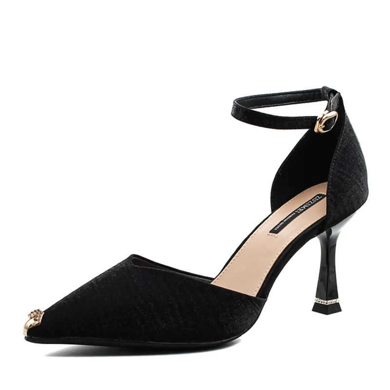 High Heels 2021 Spring Sandals New French Joker Girl Stiletto Internet Celebrity Pointed Toe Buckle High-Grade Noble 
High Heels 2021 Spring Sandals New French Joker Girl Stiletto Internet Celebrity Pointed Toe Buckle High-Grade Noble