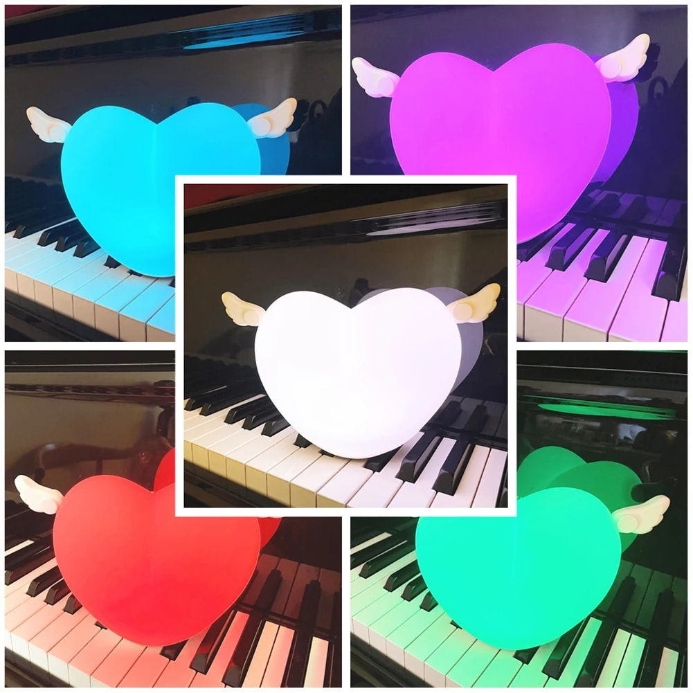 Led Light Color Changing Heart Shape ABS Durable Desktop Rechargeable Silicone Lamp Long Lasting Party Novelty Gift Home
Led Light Color Changing Heart Shape ABS Durable Desktop Rechargeable Silicone Lamp Long Lasting Party Novelty Gift Home