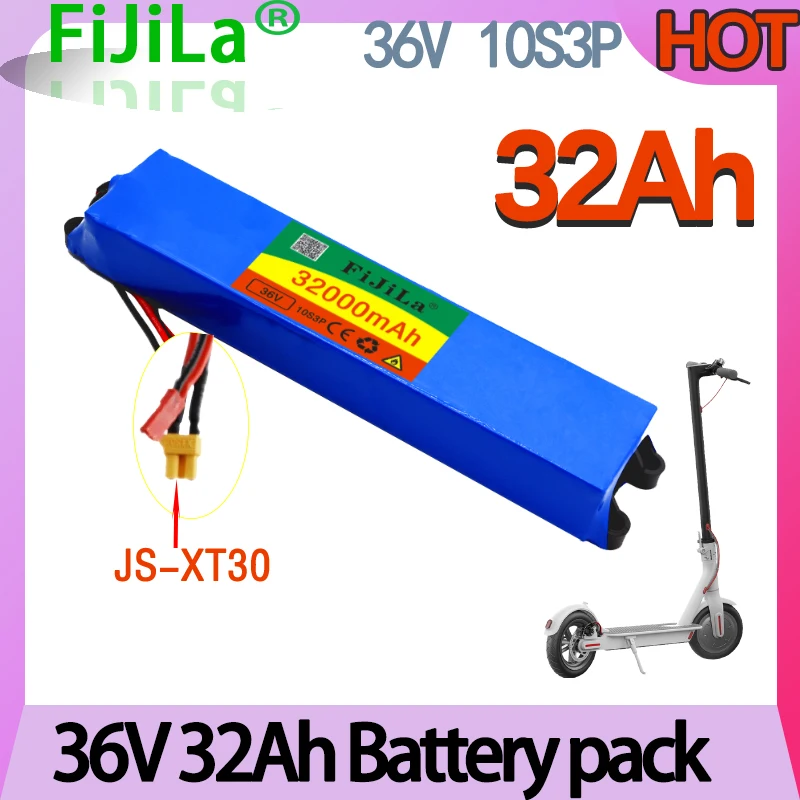 10S3P 36V 32Ah 10S3P rechargeable lithium battery pack with BMS, suitable for modified scooter electric vehicle battery XT30-JS
10S3P 36V 32Ah 10S3P rechargeable lithium battery pack with BMS, suitable for modified scooter electric vehicle battery XT30-JS