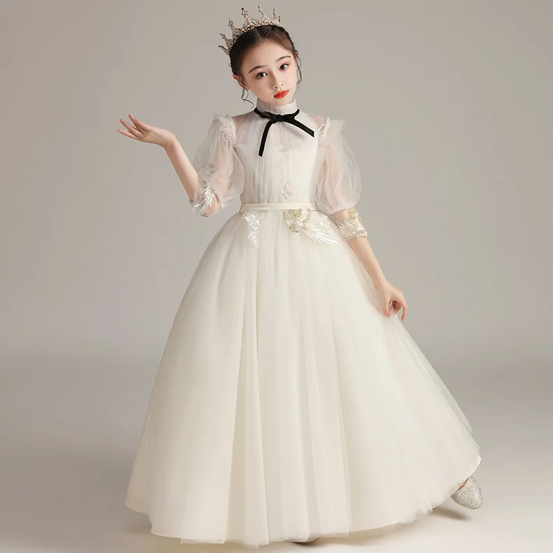 Girls Fluffy Princess Dress Fairy Children Wedding Party White Dress Flower Girl Costume Spring Baby Girl Summer Clothes
Girls Fluffy Princess Dress Fairy Children Wedding Party White Dress Flower Girl Costume Spring Baby Girl Summer Clothes